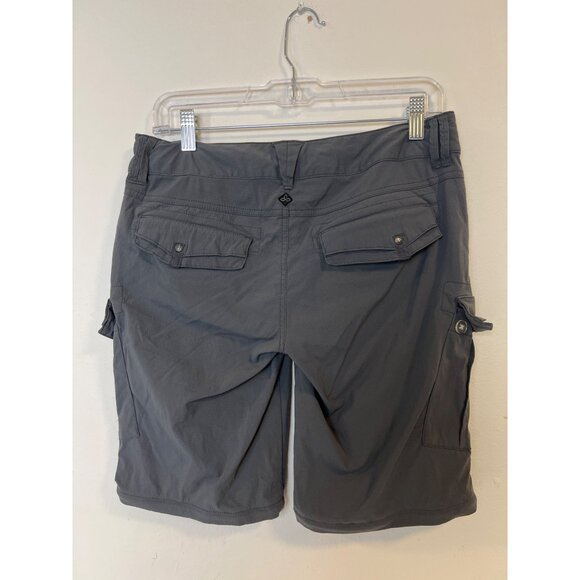 Prana Hiking Shorts Gray Womans 4 Active Walking **SEE DESCRIPTION - Picture 5 of 5